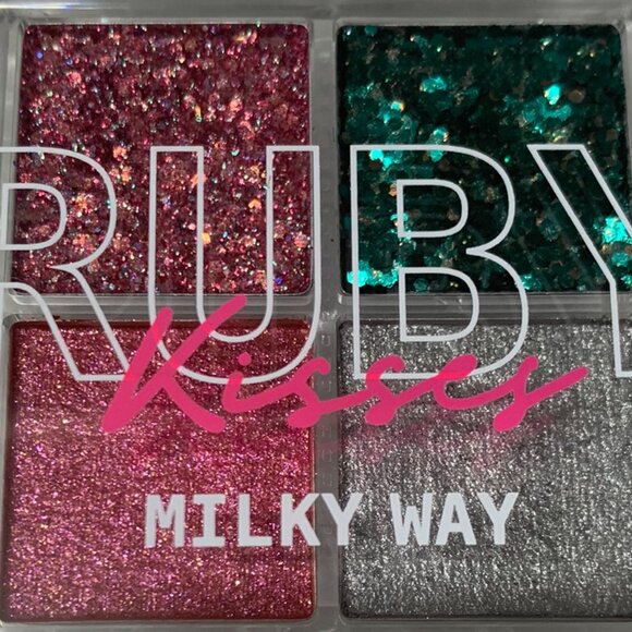 Ruby Kiss Glitter Gem Eye Shadow Palette #GGP04 Milkway Eyeshadow Palette - Picture 2 of 9